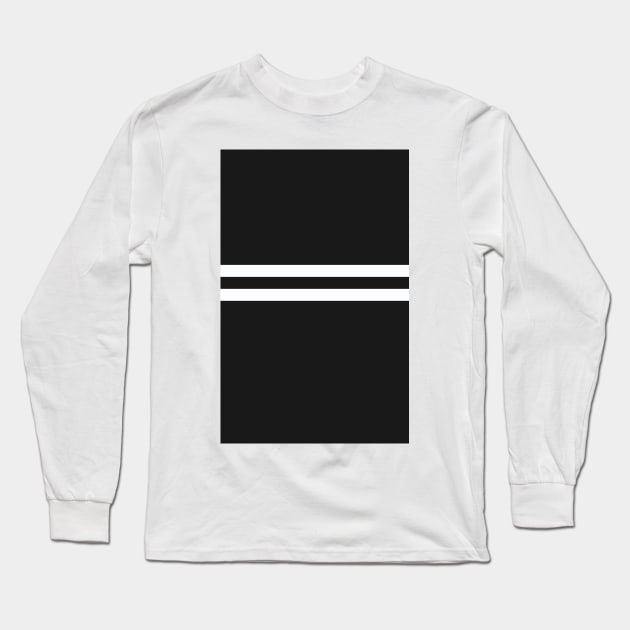 Newcastle Black & White Bars Long Sleeve T-Shirt by Culture-Factory